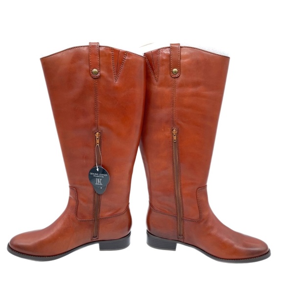 Inc International Concepts Fawne Wide-Calf Riding Leather Boots NIB Size 12M-WC - Picture 13 of 16